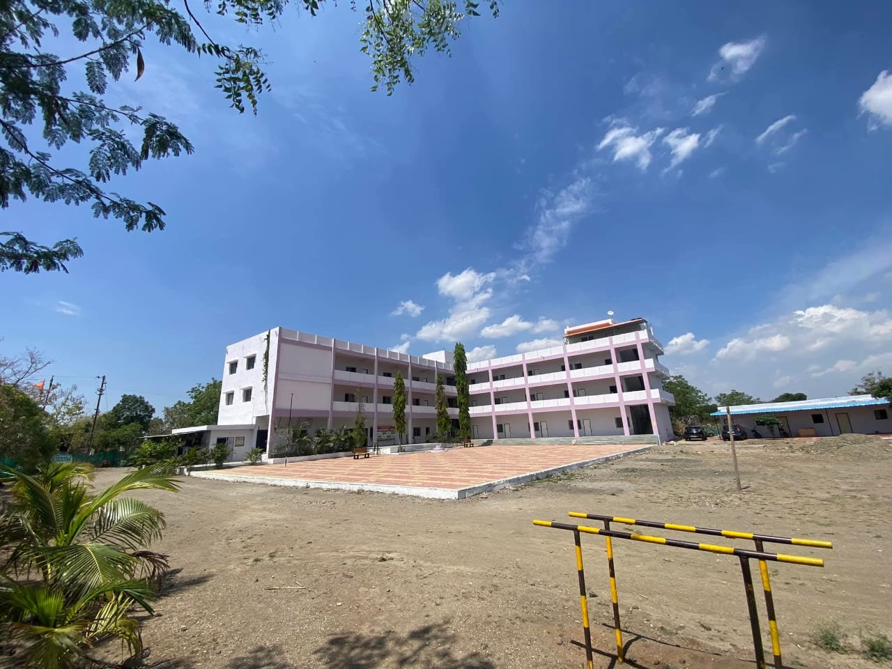 Main building of Raje Shahaji Polytechnic College at Ambelohal